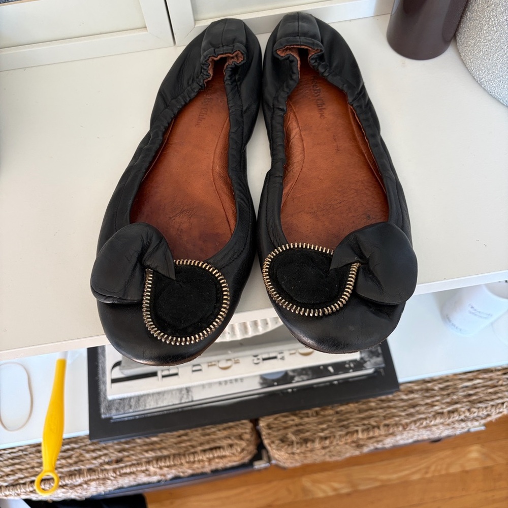 See by Chloe Black Leather Ballet Flats - Picture 3 of 4